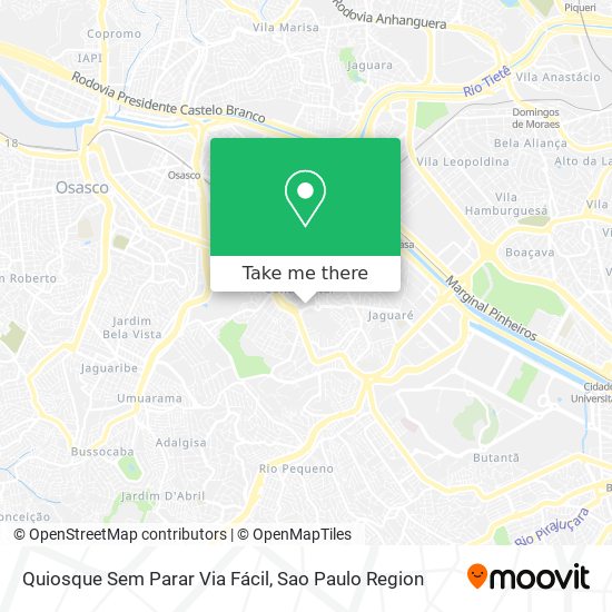 Quiosque Sem Parar Via Fácil map