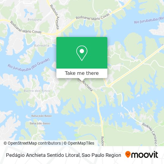 Pedágio Anchieta Sentido Litoral map