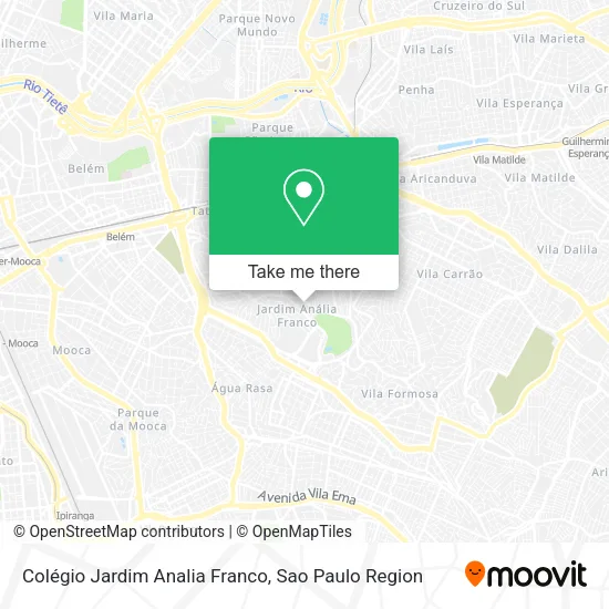 Colégio Jardim Analia Franco map