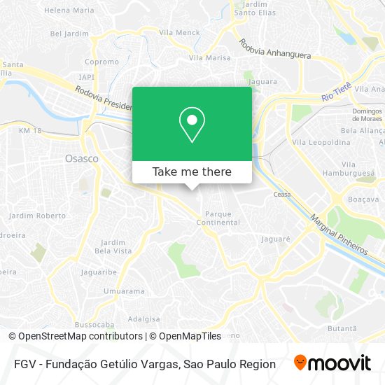FGV - Fundação Getúlio Vargas map