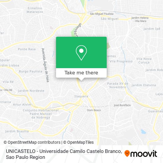 UNICASTELO - Universidade Camilo Castelo Branco map