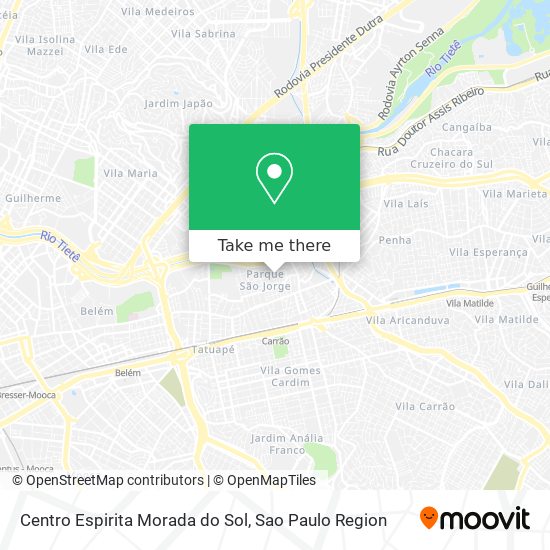 Centro Espirita Morada do Sol map