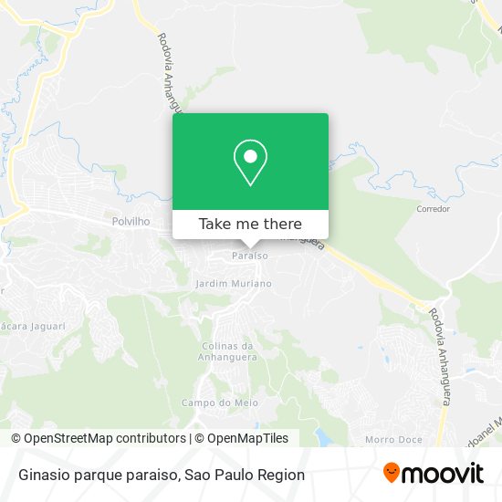 Ginasio parque paraiso map