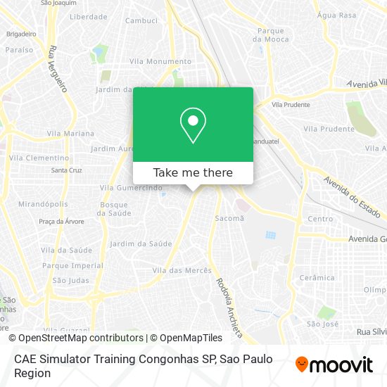 Mapa CAE Simulator Training Congonhas SP