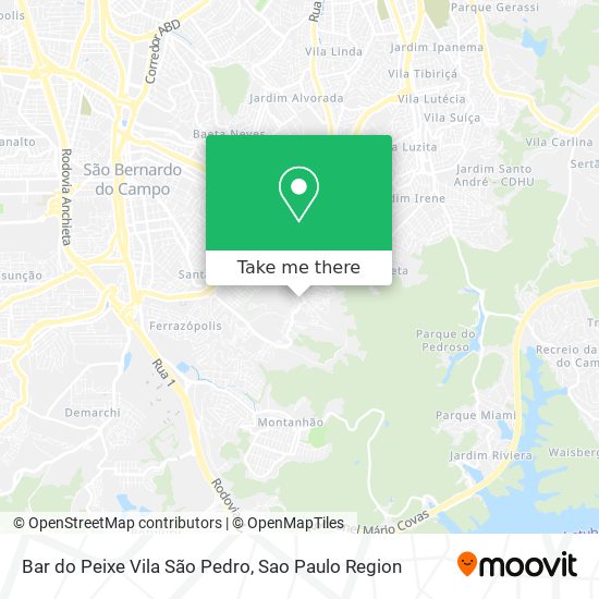 Bar do Peixe Vila São Pedro map