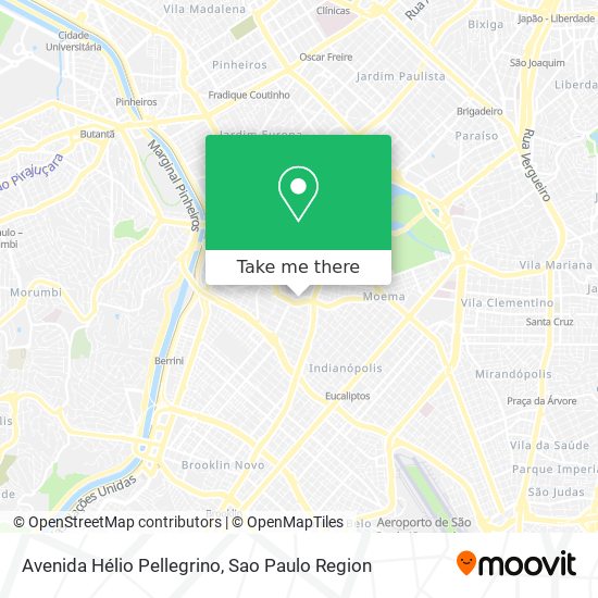 Mapa Avenida Hélio Pellegrino