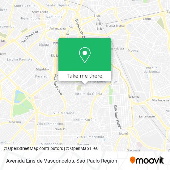 Avenida Lins de Vasconcelos map