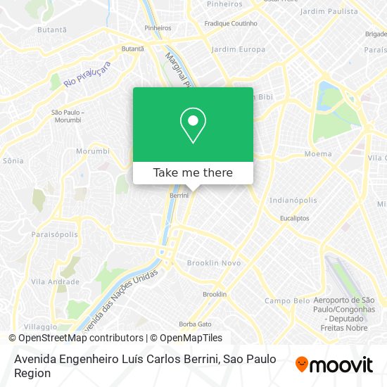 Mapa Avenida Engenheiro Luís Carlos Berrini
