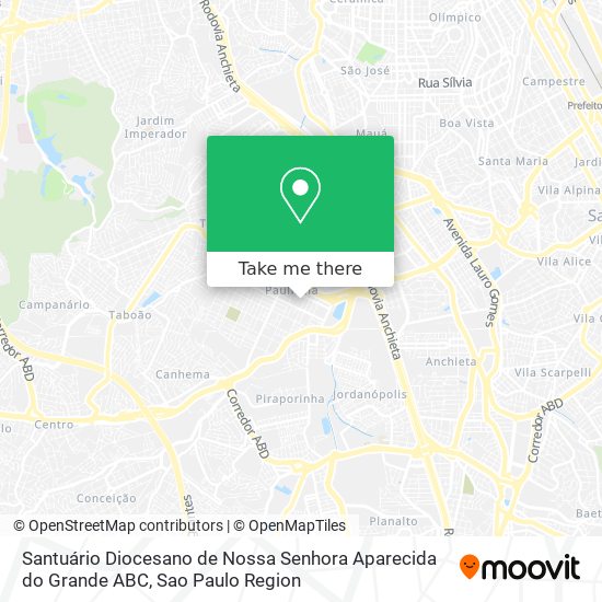 Santuário Diocesano de Nossa Senhora Aparecida do Grande ABC map