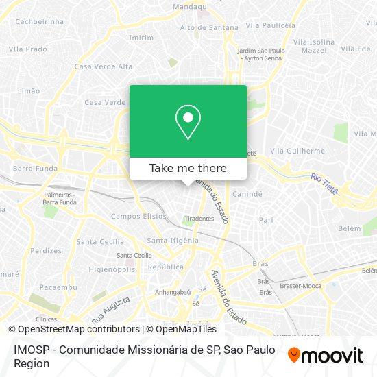 Mapa IMOSP - Comunidade Missionária de SP