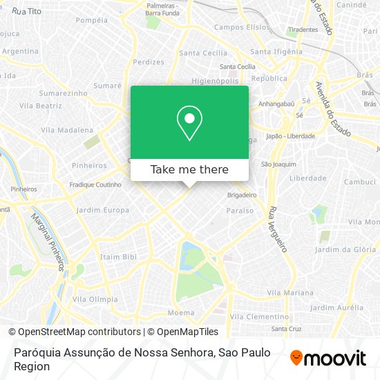 Paróquia Assunção de Nossa Senhora map