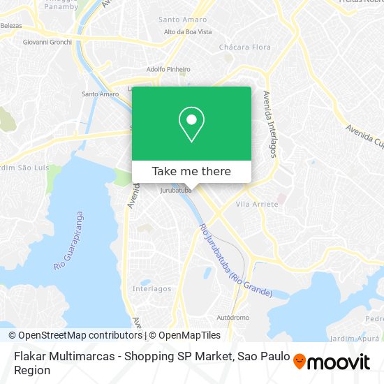 Mapa Flakar Multimarcas - Shopping SP Market