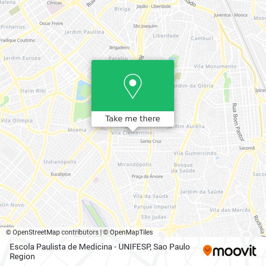 Escola Paulista de Medicina - UNIFESP map