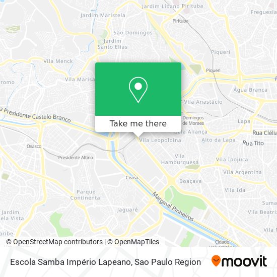 Escola Samba Império Lapeano map