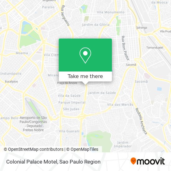 Colonial Palace Motel map