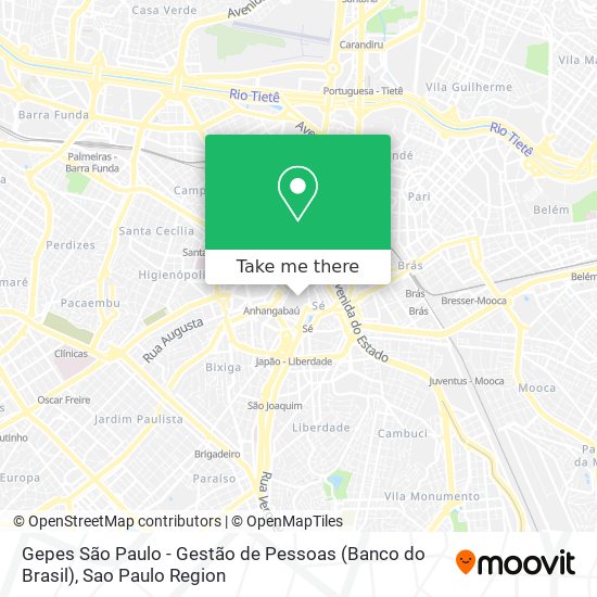 Gepes São Paulo - Gestão de Pessoas (Banco do Brasil) map