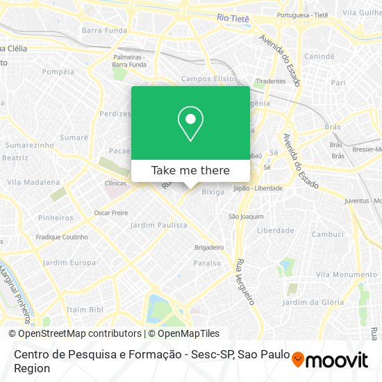 Centro de Pesquisa e Formação - Sesc-SP map