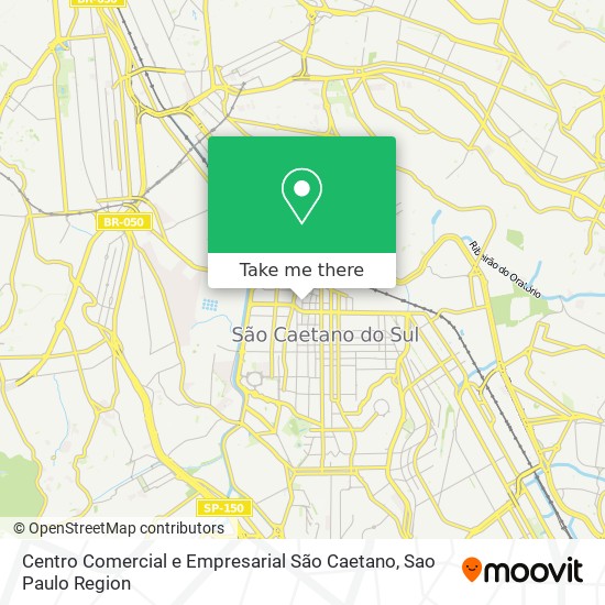 Mapa Centro Comercial e Empresarial São Caetano