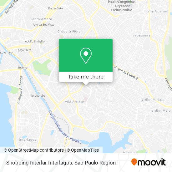 Shopping Interlar Interlagos map