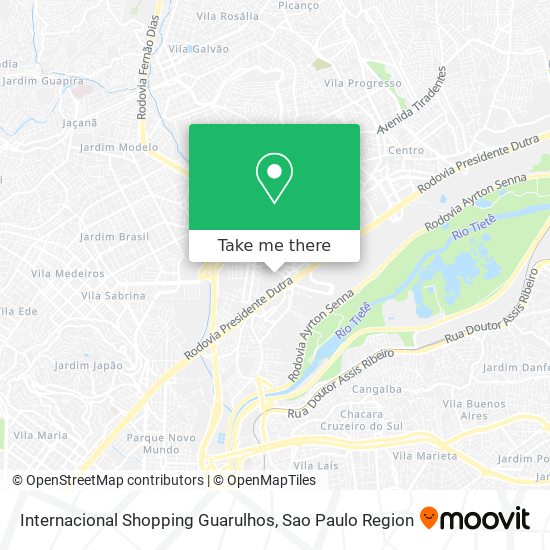 Mapa Internacional Shopping Guarulhos