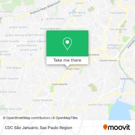 CDC São Januário map