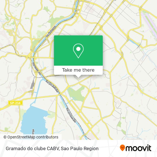 Gramado do clube CABV map