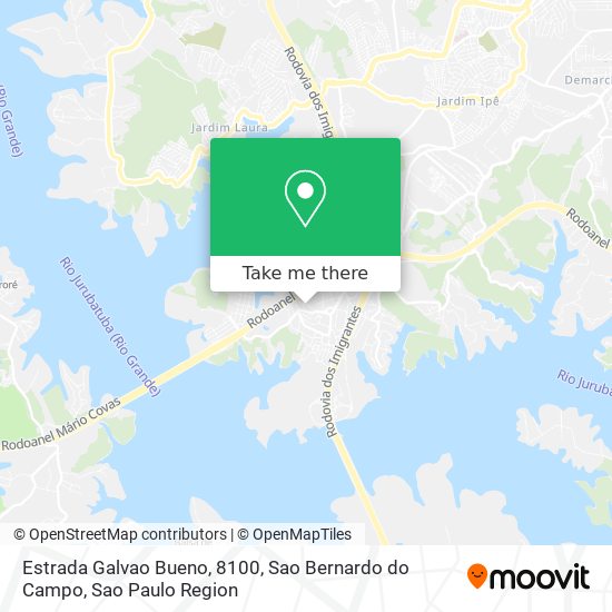 Mapa Estrada Galvao Bueno, 8100, Sao Bernardo do Campo
