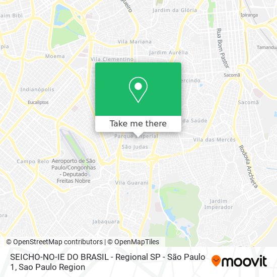 Mapa SEICHO-NO-IE DO BRASIL - Regional SP - São Paulo 1