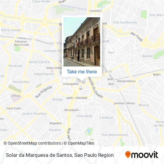 Solar da Marquesa de Santos map