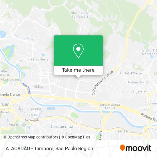 Mapa ATACADÃO - Tamboré