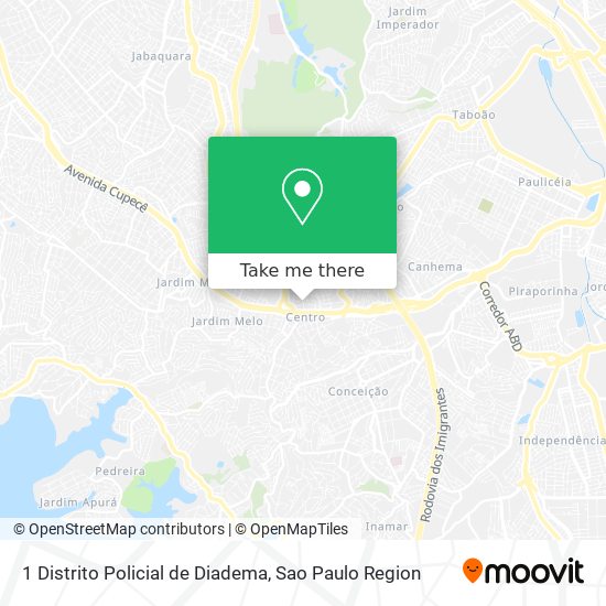 1 Distrito Policial de Diadema map