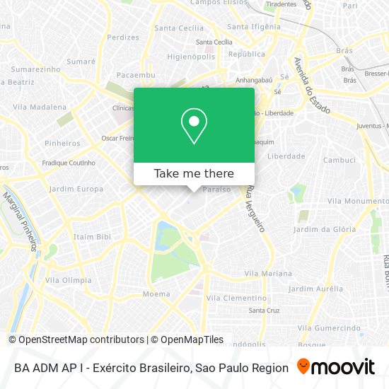 BA ADM AP I - Exército Brasileiro map