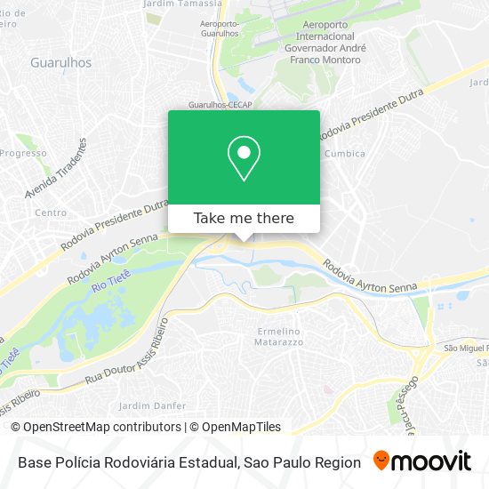 Base Polícia Rodoviária Estadual map