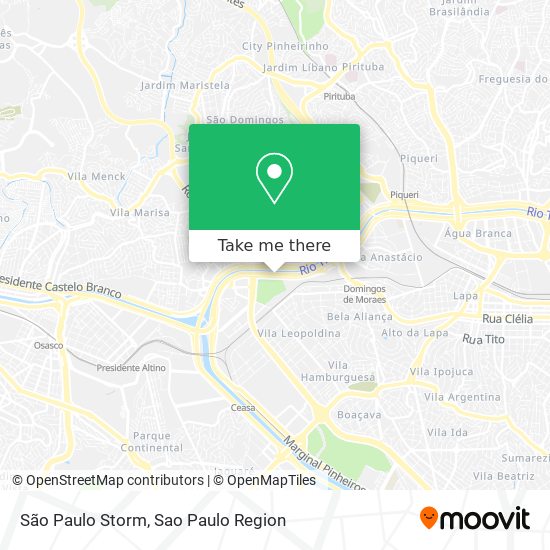 São Paulo Storm map