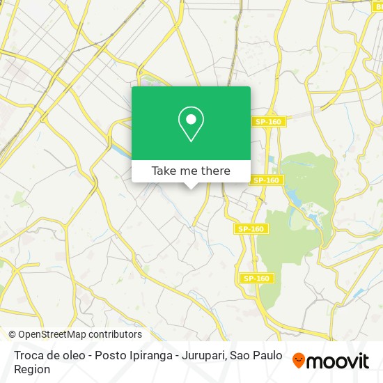 Mapa Troca de oleo - Posto Ipiranga - Jurupari