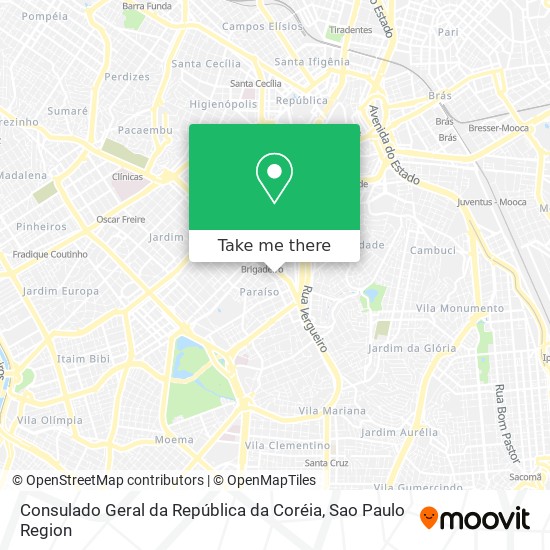 Consulado Geral da República da Coréia map