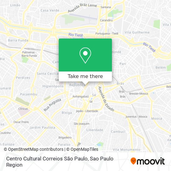 Centro Cultural Correios São Paulo map