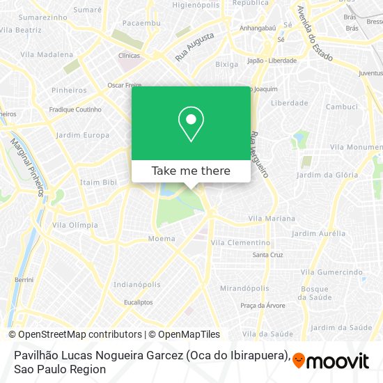 Mapa Pavilhão Lucas Nogueira Garcez (Oca do Ibirapuera)