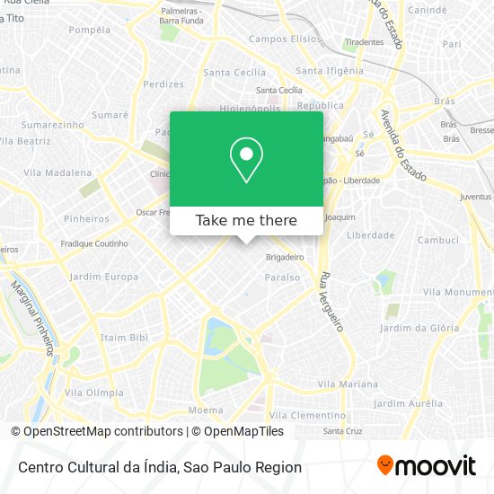 Centro Cultural da Índia map