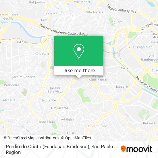 Prédio do Cristo (Fundação Bradesco) map