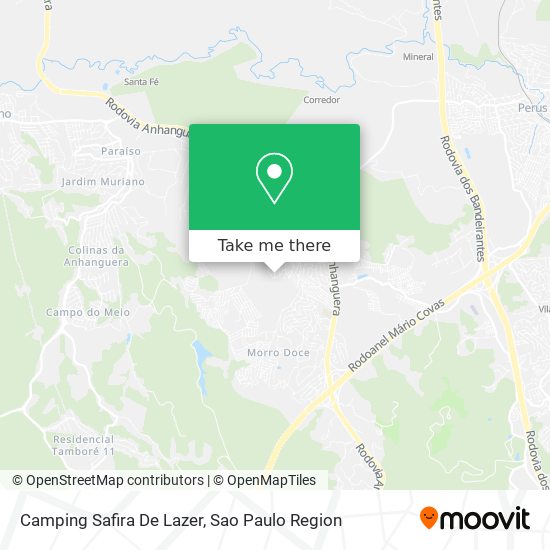 Mapa Camping Safira De Lazer