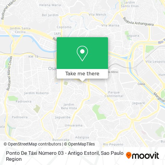 Ponto De Táxi Número 03 - Antigo Estoril map
