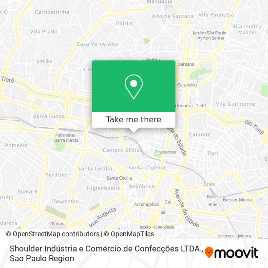 Shoulder Indústria e Comércio de Confecções LTDA. map