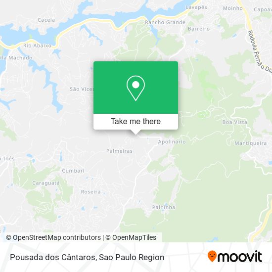 Pousada dos Cântaros map