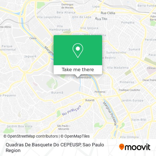 Quadras De Basquete Do CEPEUSP map