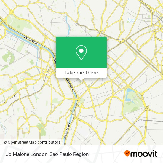 Mapa Jo Malone London