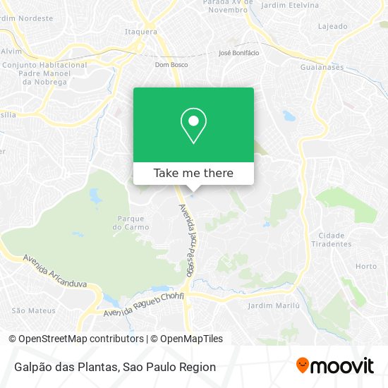 Mapa Galpão das Plantas