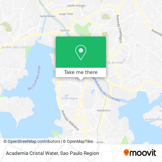 Mapa Academia Cristal Water