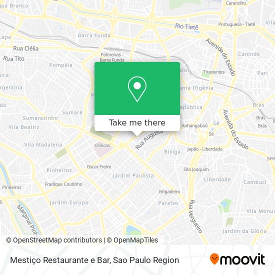Mestiço Restaurante e Bar map