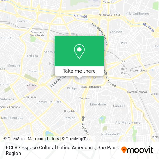 ECLA - Espaço Cultural Latino Americano map